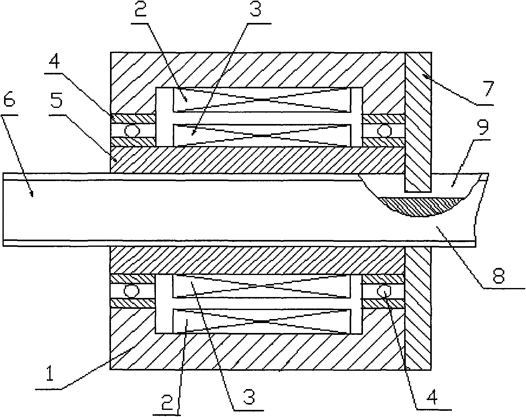 Mechanically-driven random speed change linear motion device