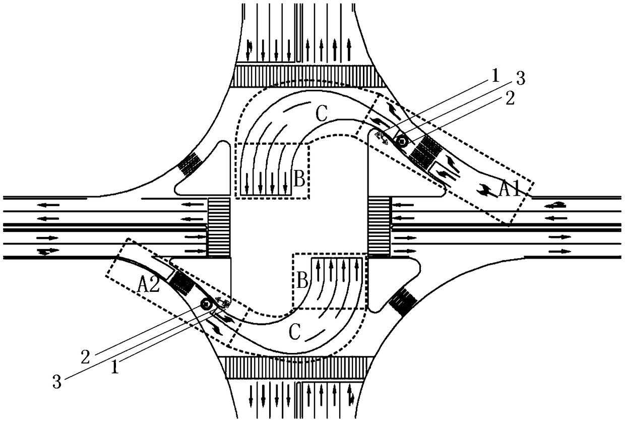 "Windmill" intersection design method
