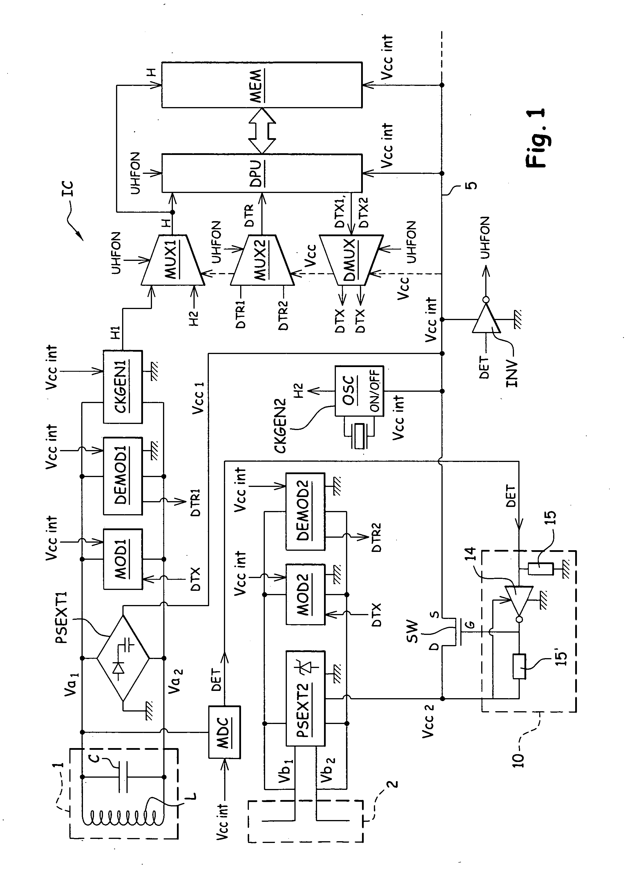 RFID-UHF integrated circuit