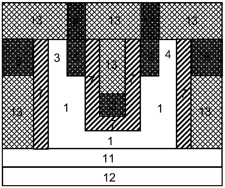 Conductive-type adjustable source-drain variable resistance dual-side folded transistor and a manufacturing method thereof