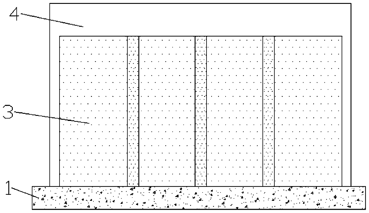 Construction method using vertical formwork as pre-laid anti-stick self-adhesion waterproof roll base surface