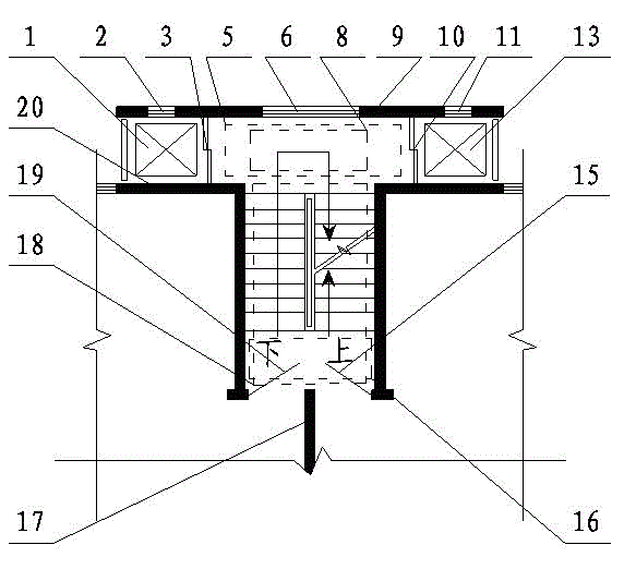 T-shaped residential transportation junction