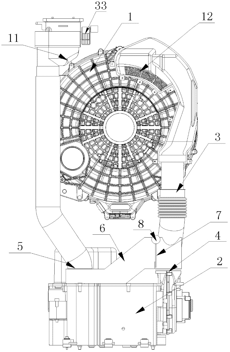 Washing and drying unit with function of adjusting heat pump load and drying control method for washing and drying unit