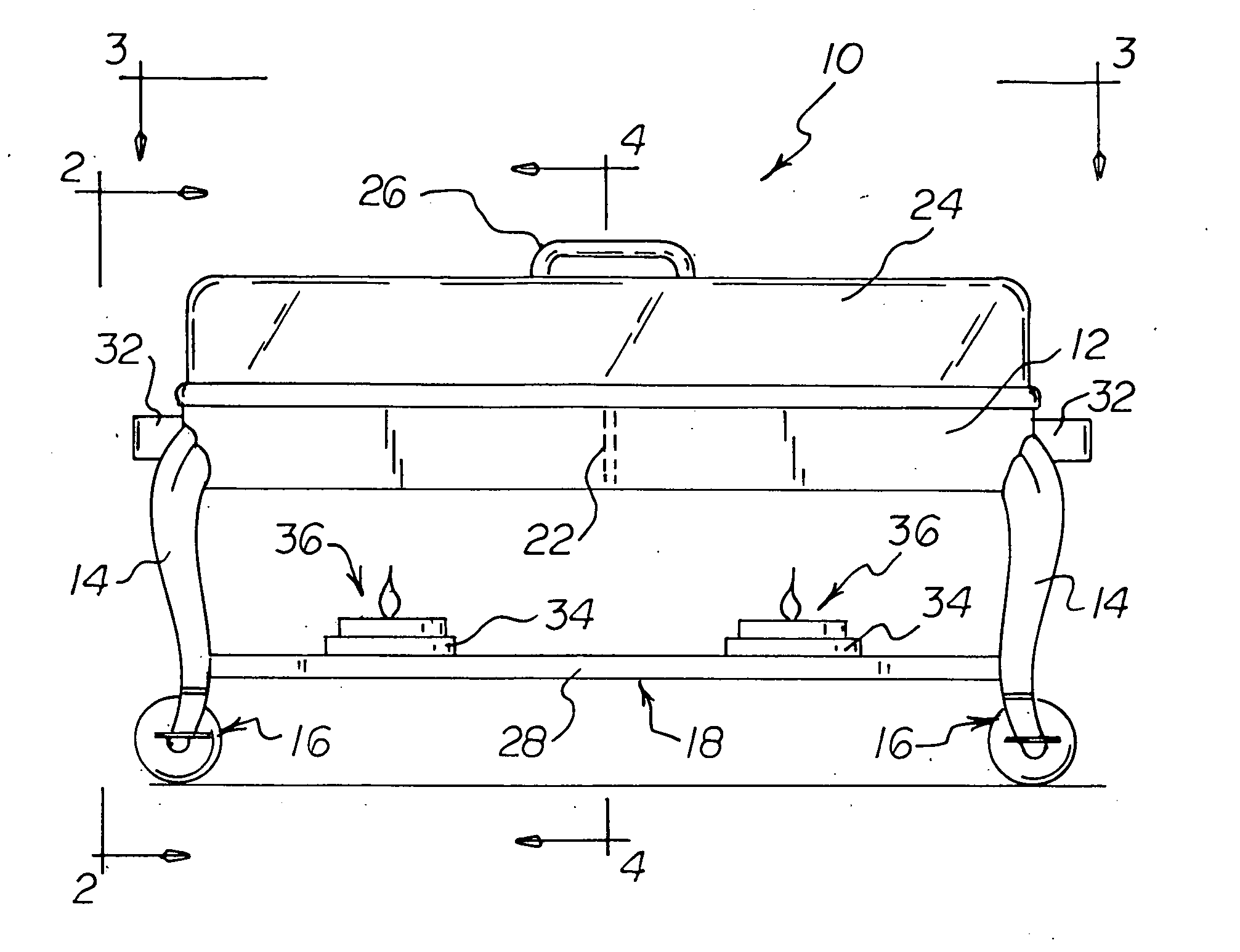 Mobile chafing dish apparatus