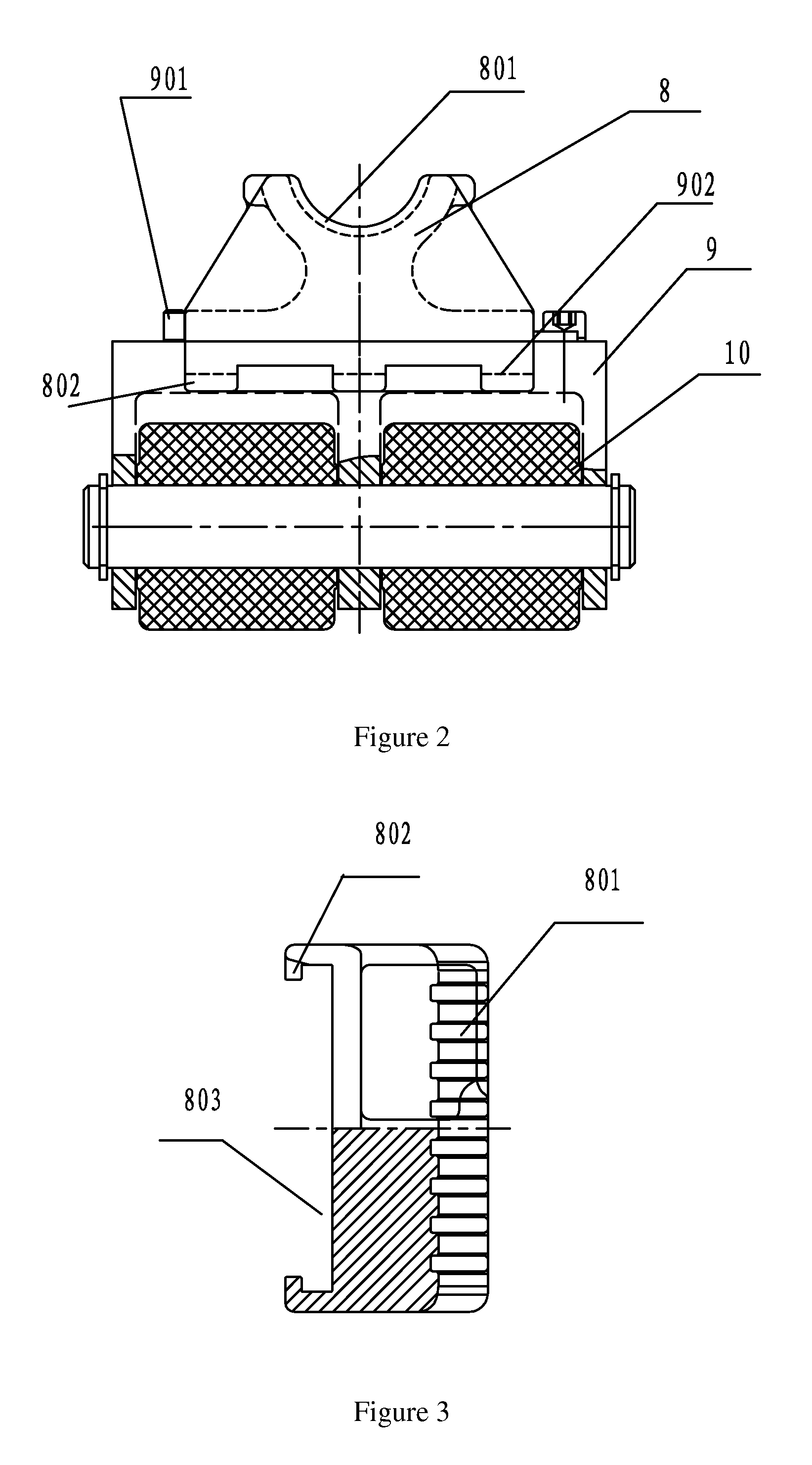 Floating clamping device for injection head of continuous oil pipe