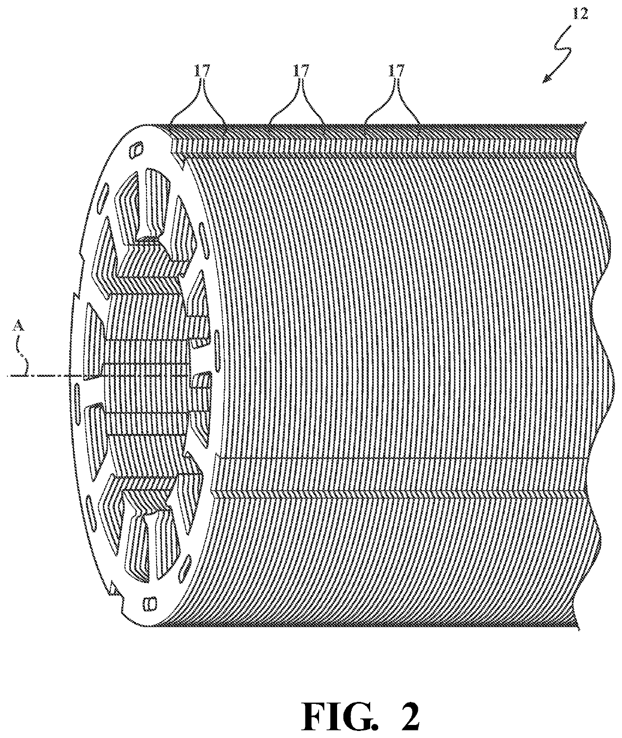 Lubricant supported electric motor including a bearing structure