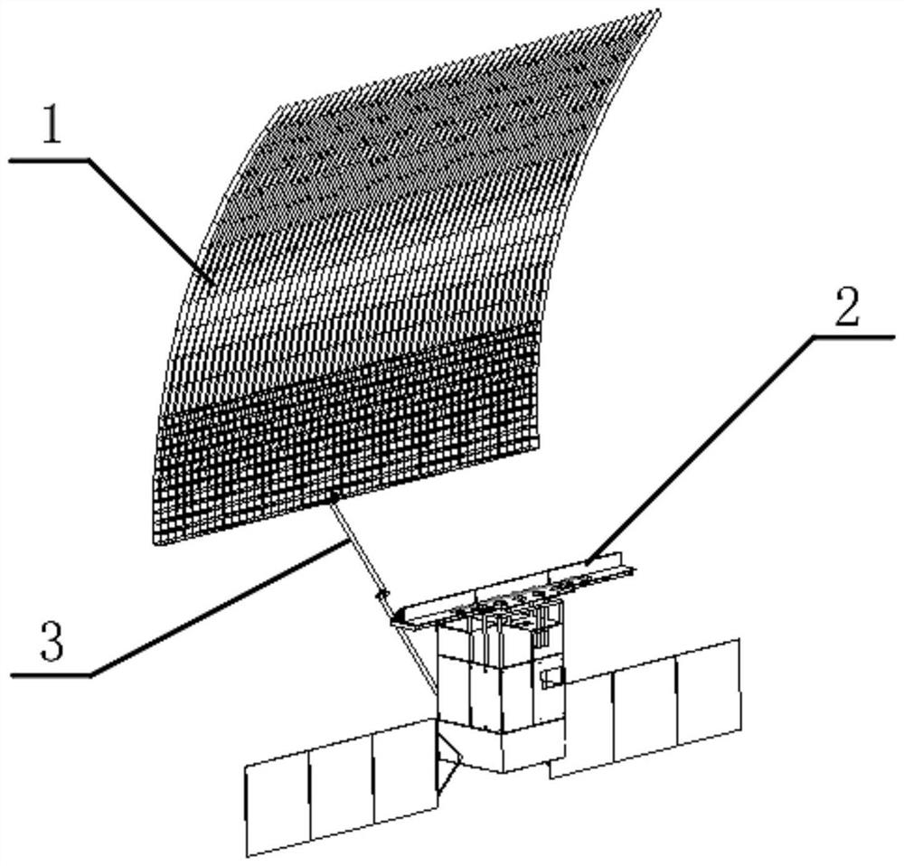 A Compound Feed Parabolic Cylindrical Antenna and Detection Satellite