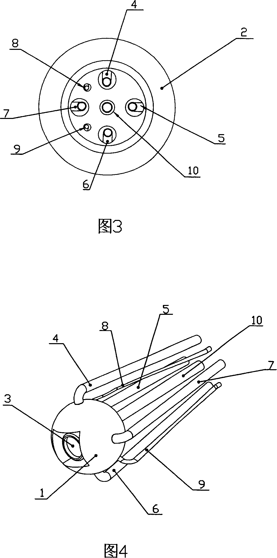 Ball-supporting porous pneumatic artificial-muscle parallel-connection-drive bionic eye