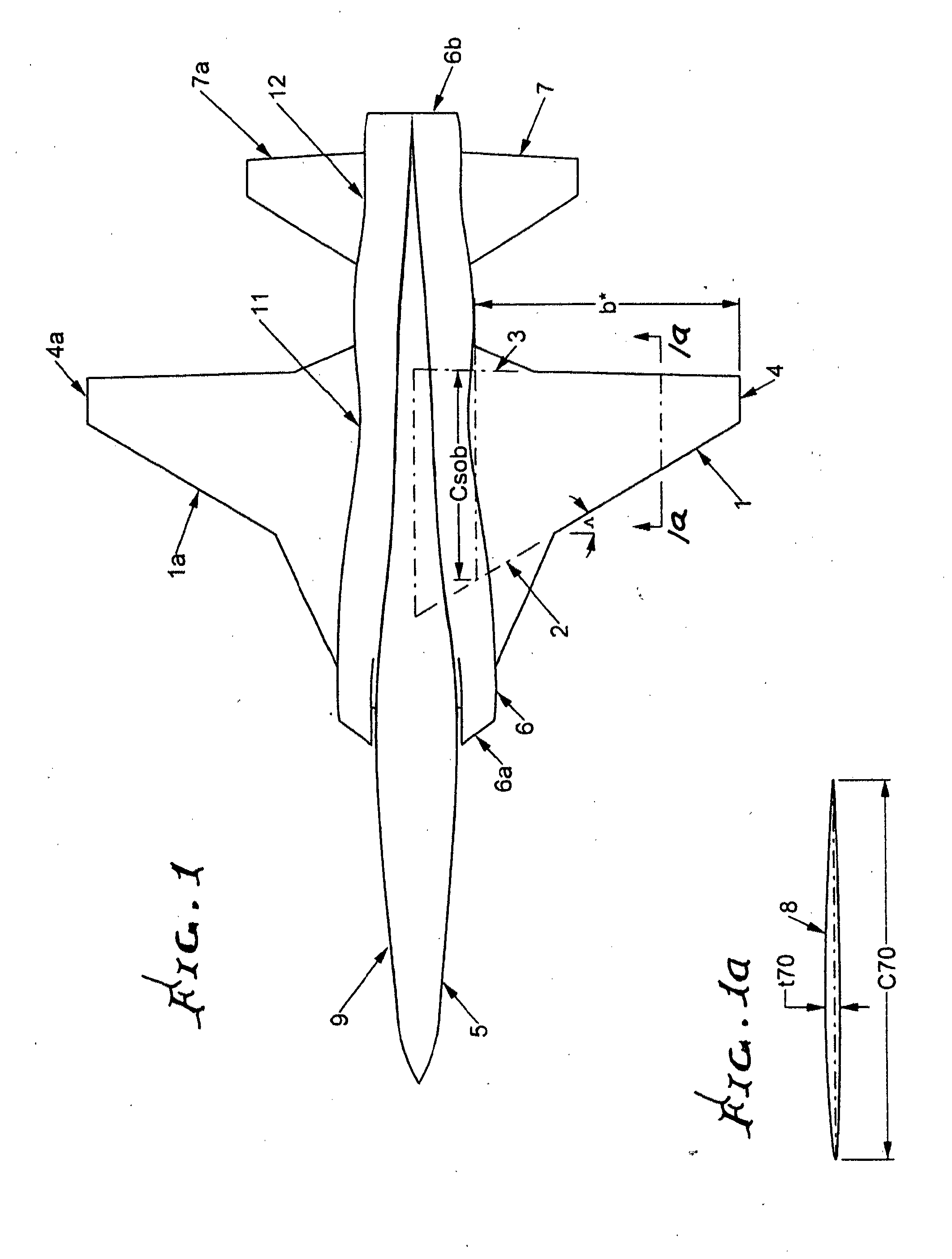 Laminar flow wing optimized for transonic cruise aircraft