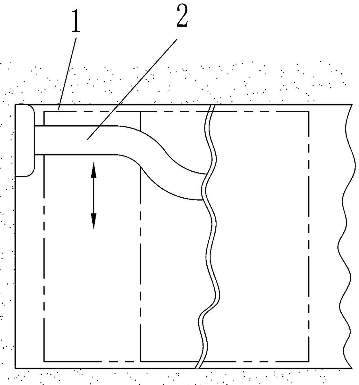 A tunnel boring machine slag discharge device and a trenchless tunnel boring machine with the same