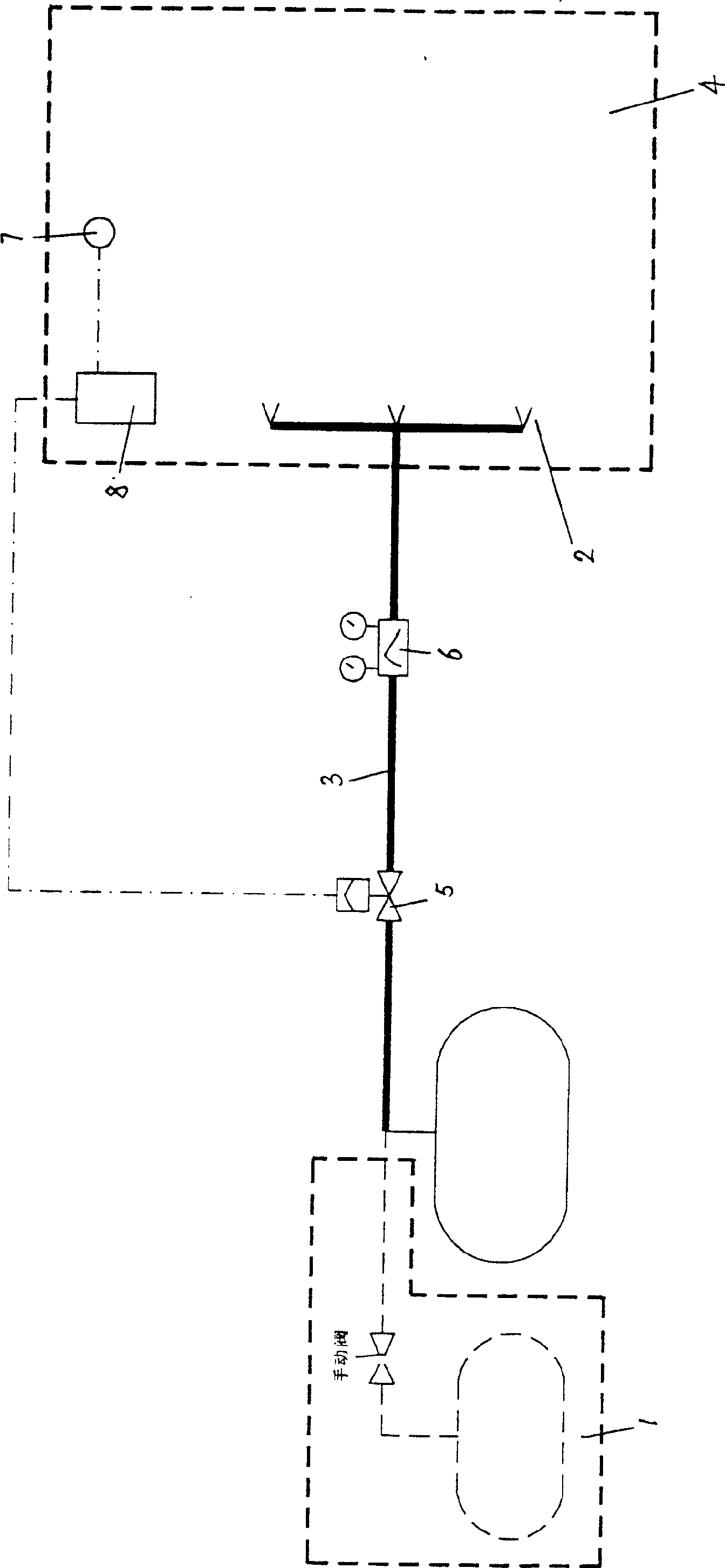 Fireproof nitrogen supplying system for supporting human breath