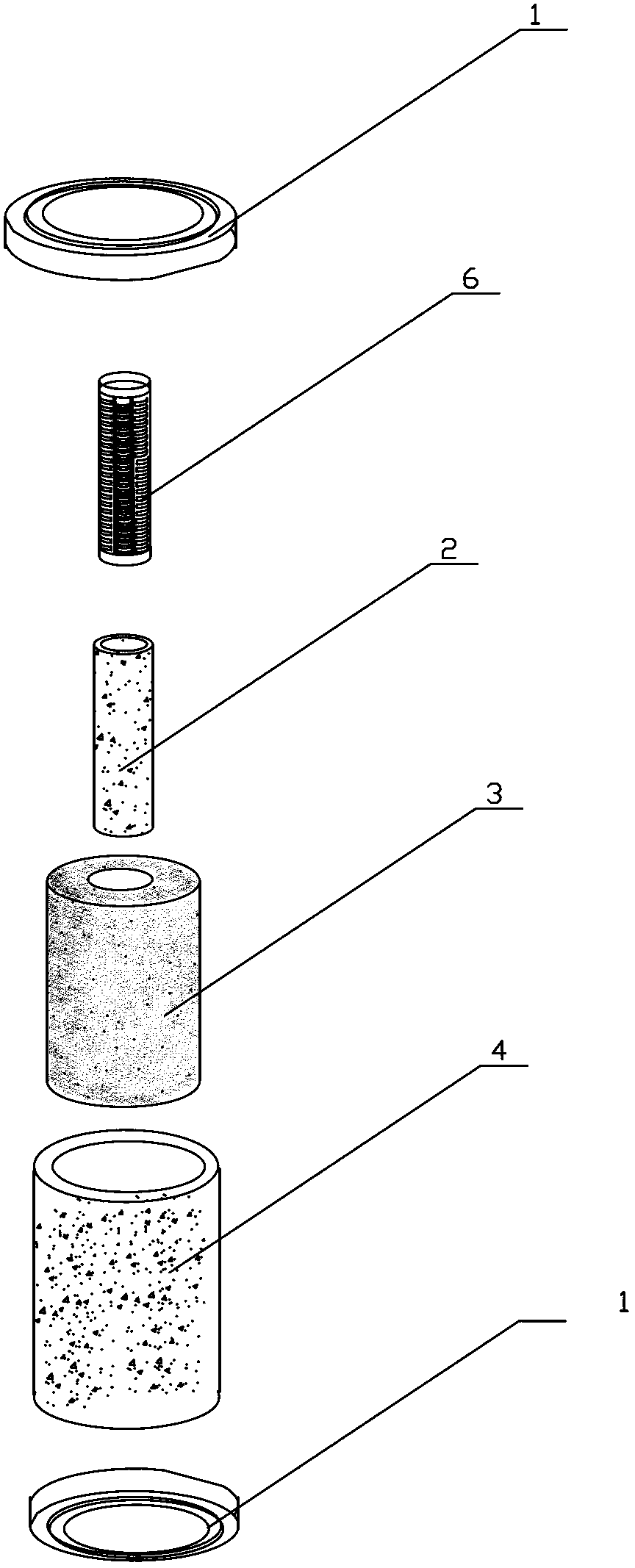 Two-in-one paper fiber powder activated carbon filter element and preparation method thereof