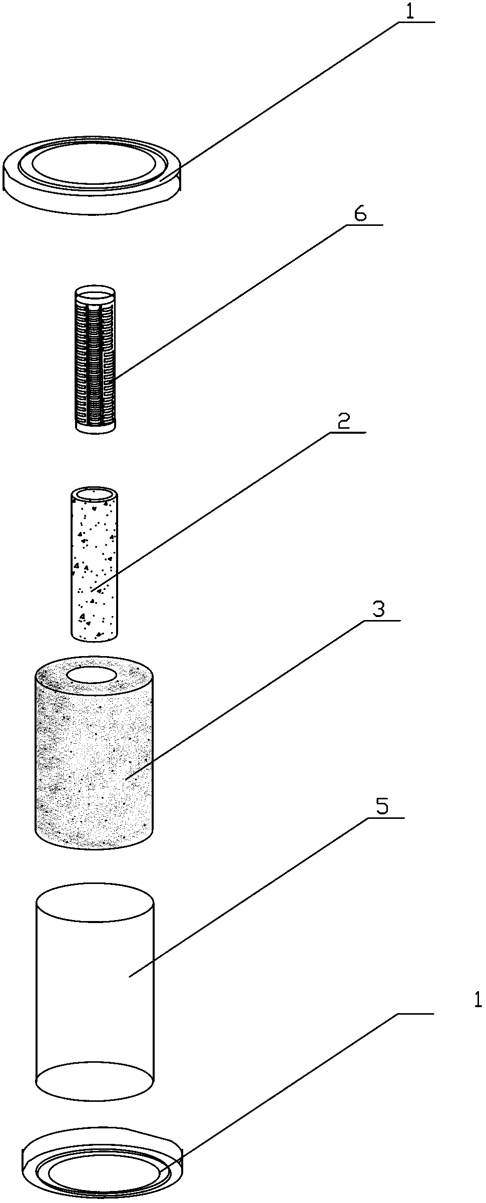 Two-in-one paper fiber powder activated carbon filter element and preparation method thereof