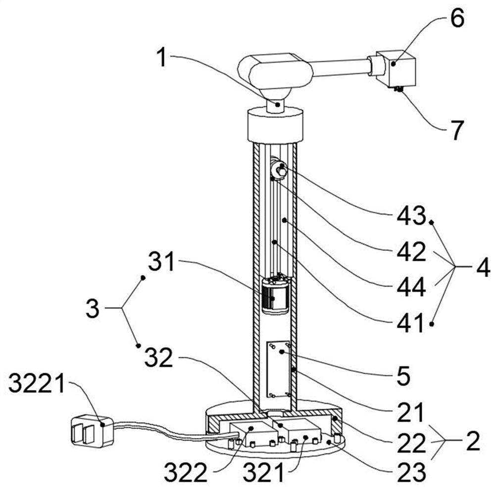 Moxibustion mechanical arm