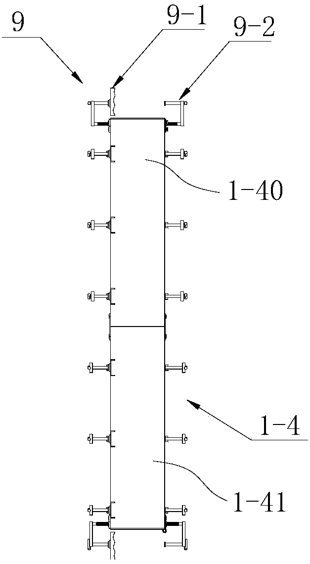 Foldable formwork device for cast-in-place concrete door window