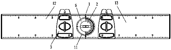 Positioning ruler for wall pendant