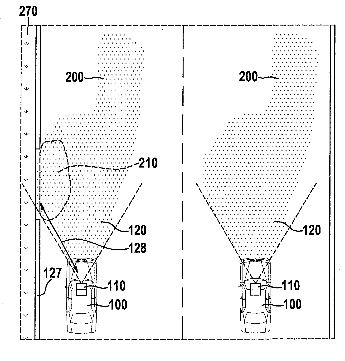 Method and device for ascertaining a positionof an object in the surroundings of a vehicle