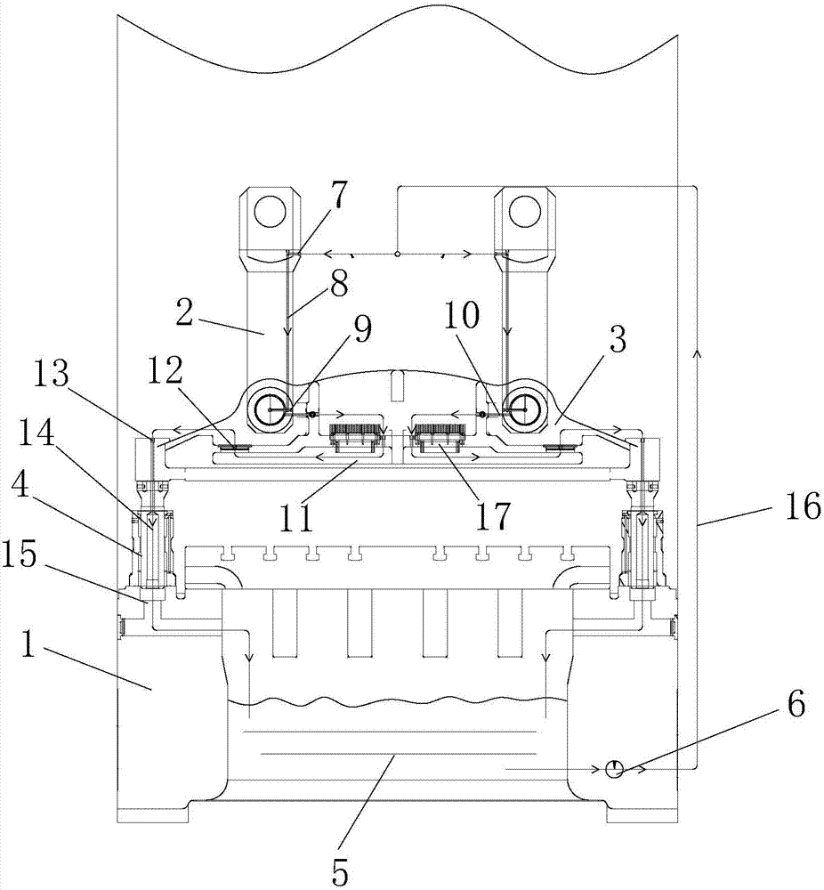 A cooling system for punch presses