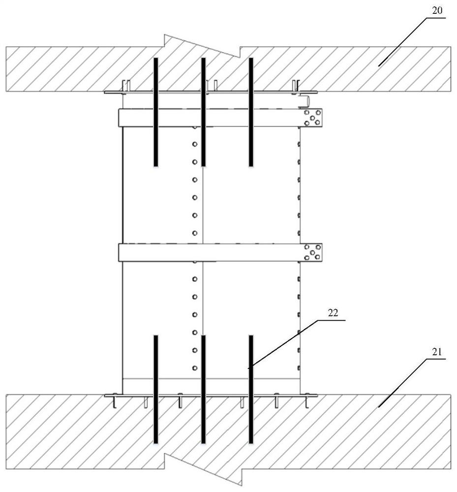 A kind of room-pillar mining method of artificial waste stone ore pillar in gently inclined ore body