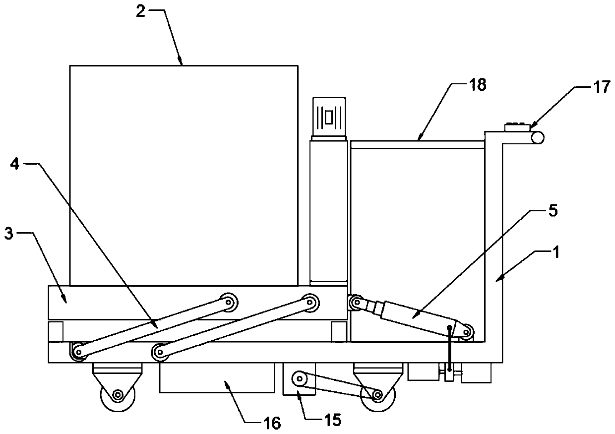 Logistics transfer loading and unloading device