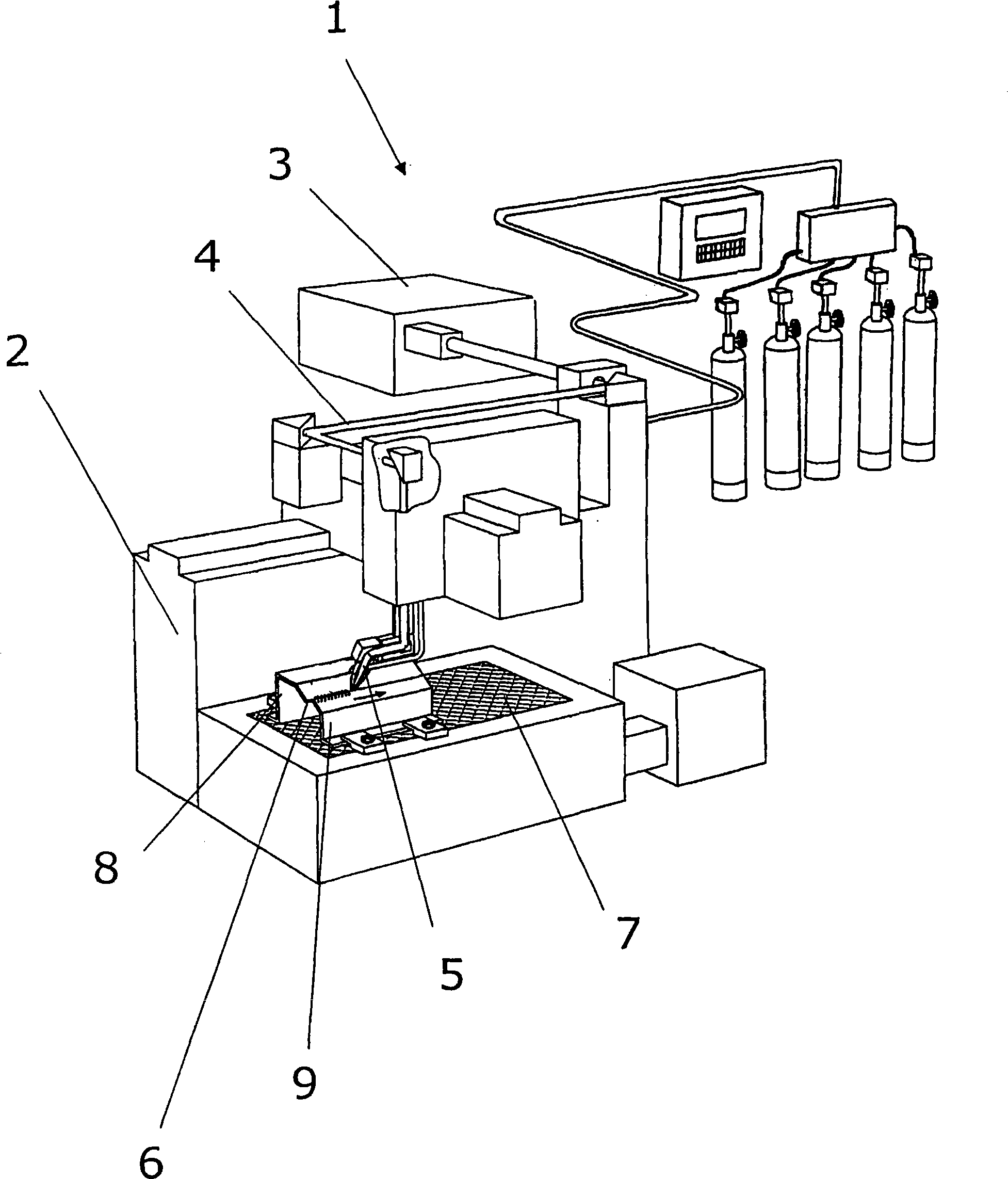 Component of laser processor and method for manufacturing corrosion resistant coating of channel thereof