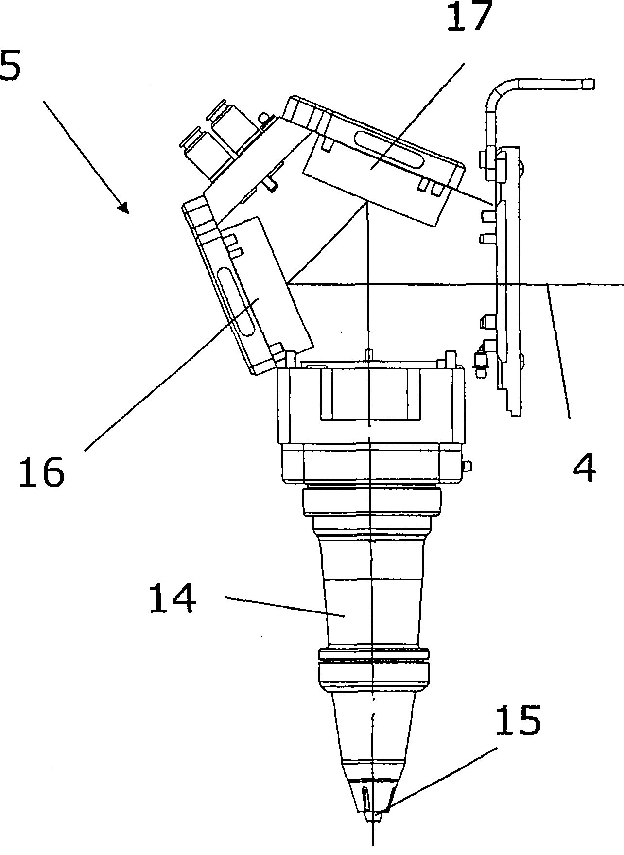 Component of laser processor and method for manufacturing corrosion resistant coating of channel thereof