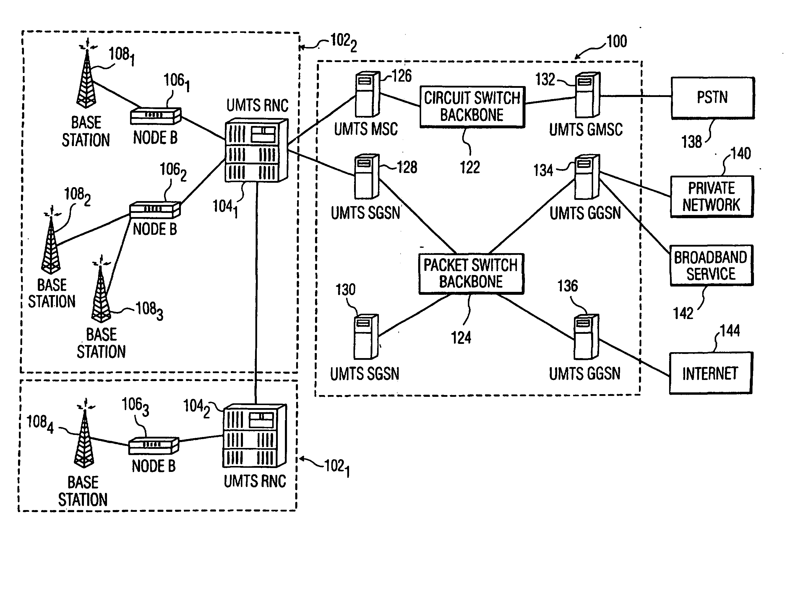 Method and apparatus for handing off a mobile terminal between a mobile network and a wireless lan