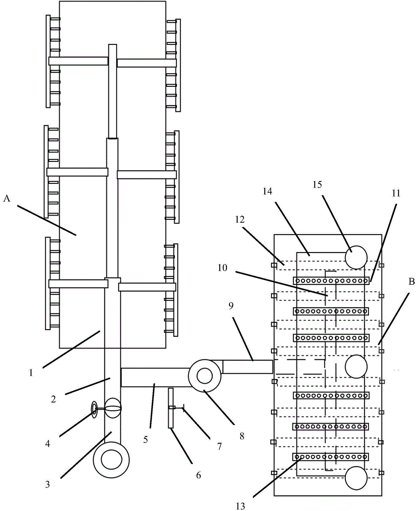 Quenching furnace flue gas reusing device and reusing method based on quenching furnace flue gas reusing device