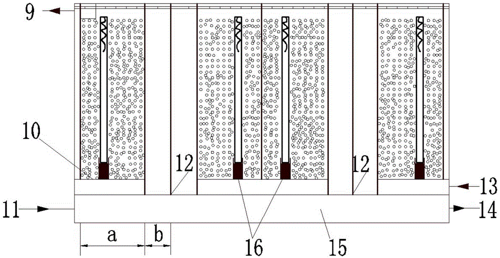 Micro-series-wound photoelectric catalysis oxidation wastewater treatment device