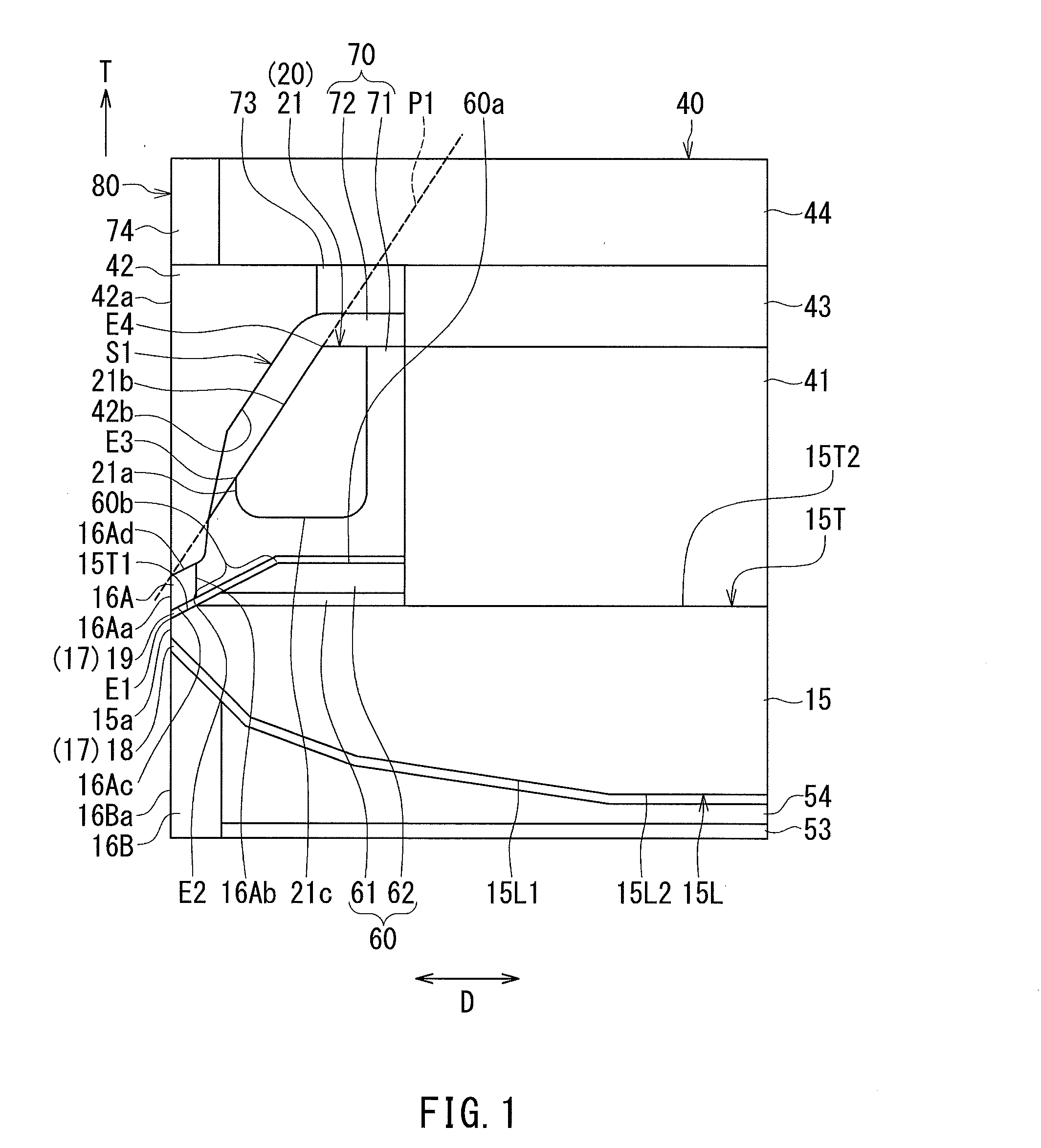 Magnetic head for perpendicular magnetic recording including a coil having an inclined surface