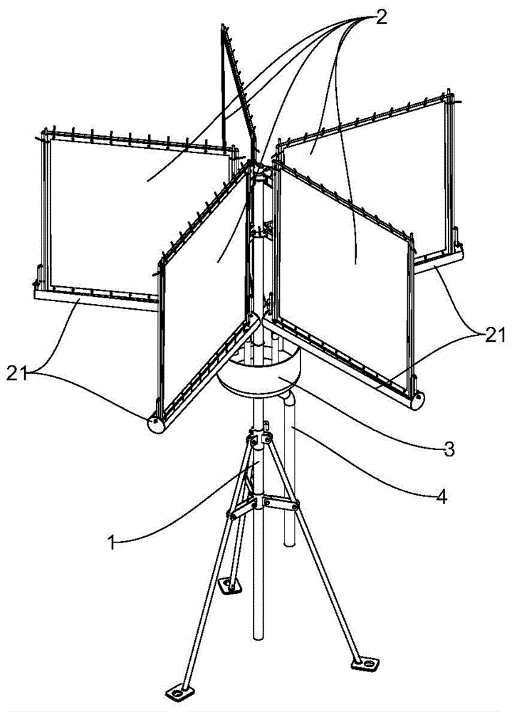 Multi-blade type fog collection apparatus