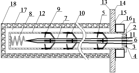 Novel anchoring grouting anchor rod and construction method thereof