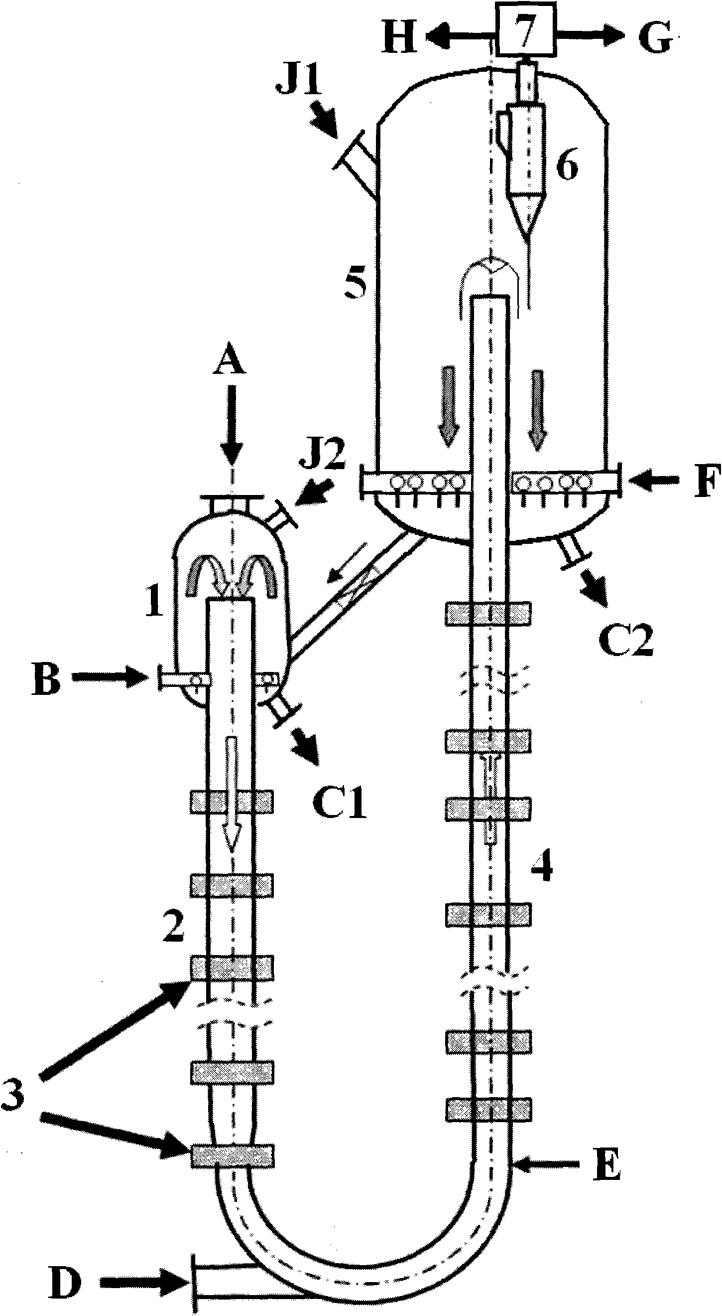 Method for preparing chlorinated polyvinyl chloride by low-temperature plasma circulating fluidize bed and device