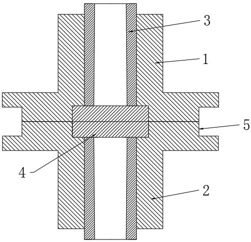 Preparation process of quick-change nozzle combined structure and machining mold thereof