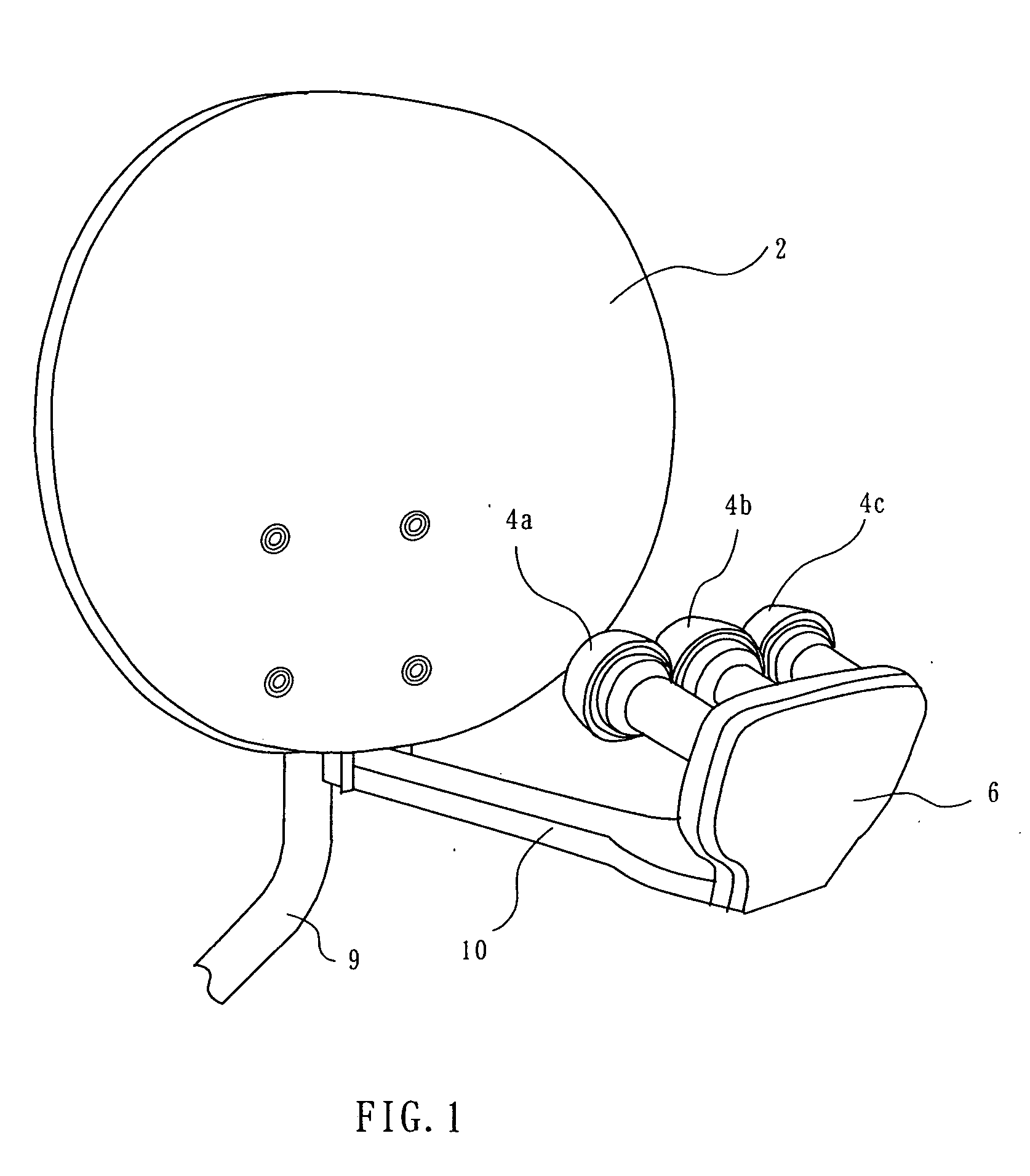 Dish antenna rotation apparatus