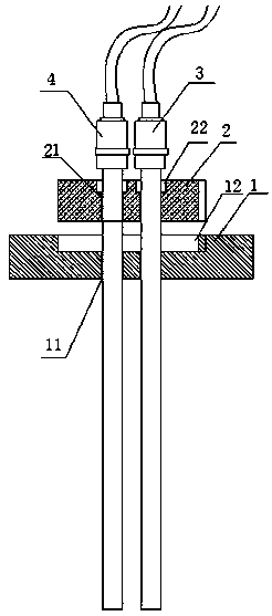Thermocouple positioning device of thermal process equipment and precision verification method thereof