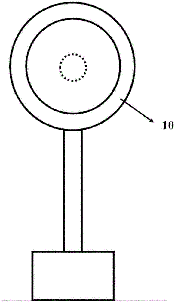 Electric single photon source device and preparation method thereof