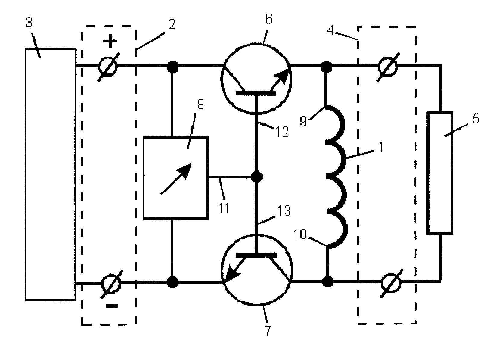 Power supply source for an electric heating system