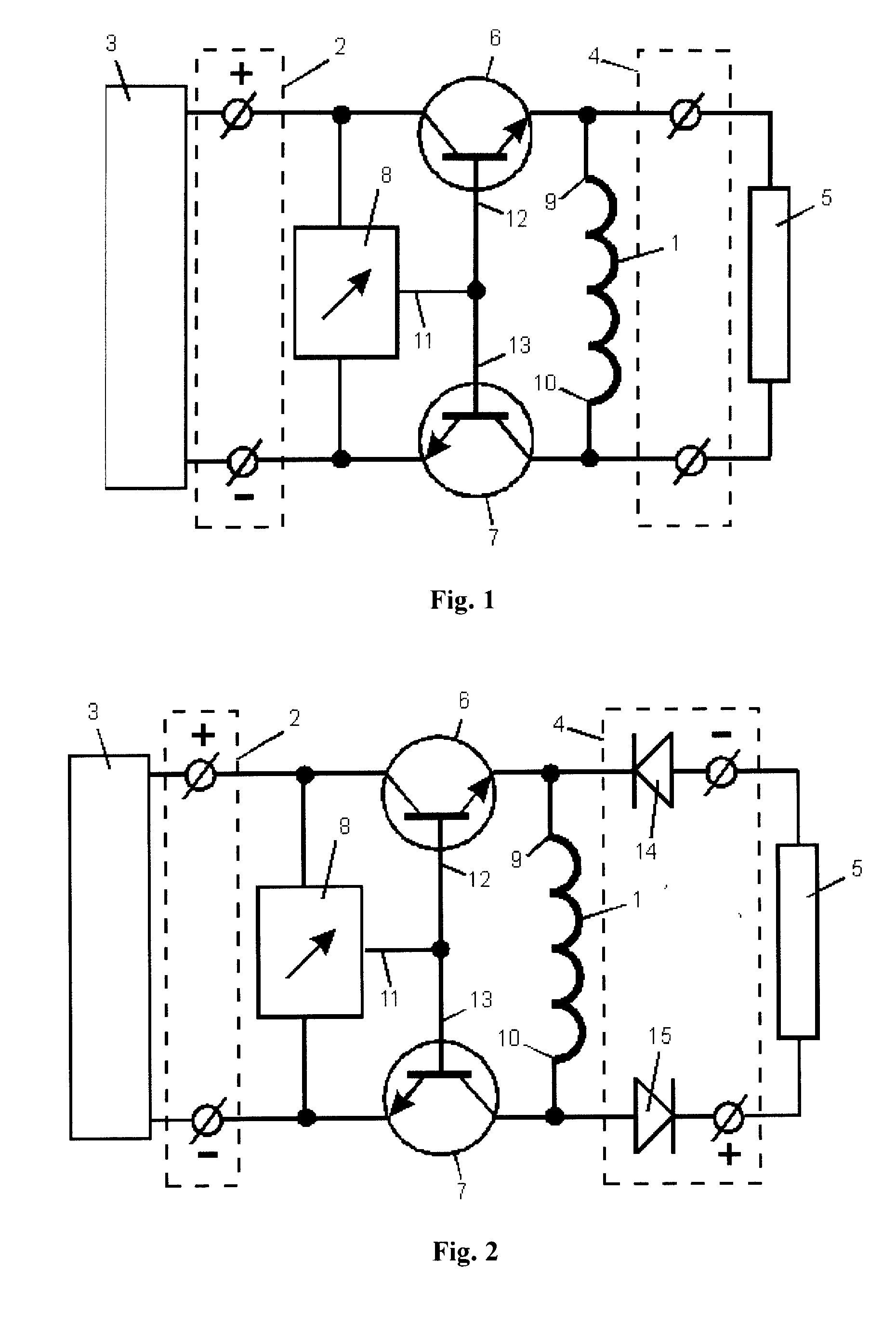 Power supply source for an electric heating system