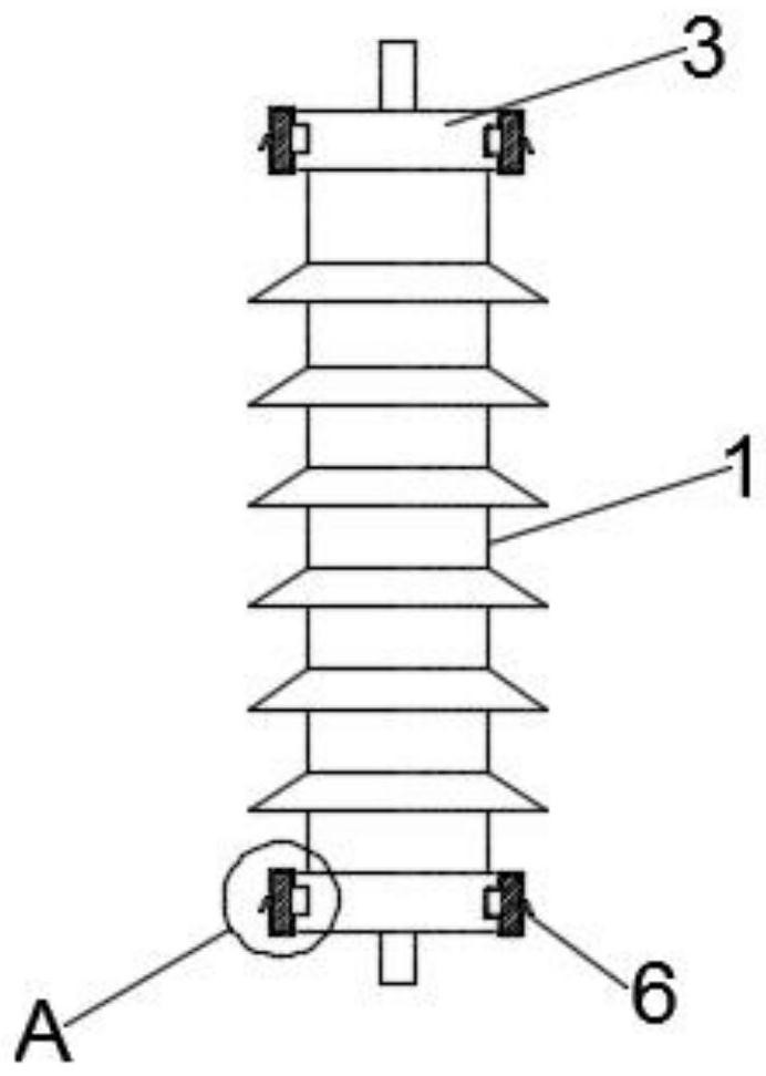 Combined metal oxide arrester structure