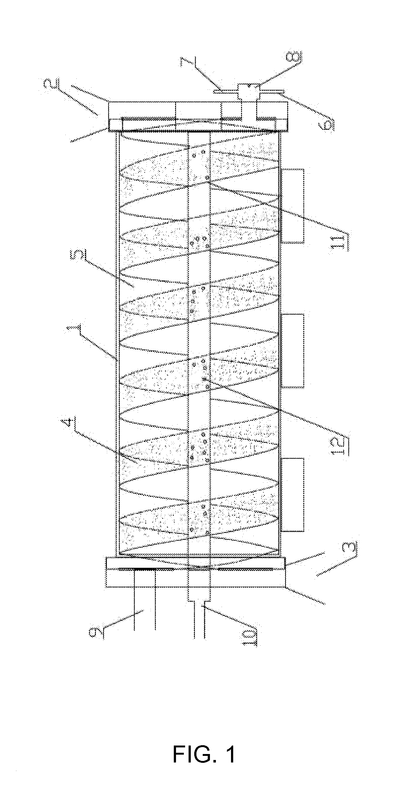 Coal material decomposition apparatus with combined screw-type bins