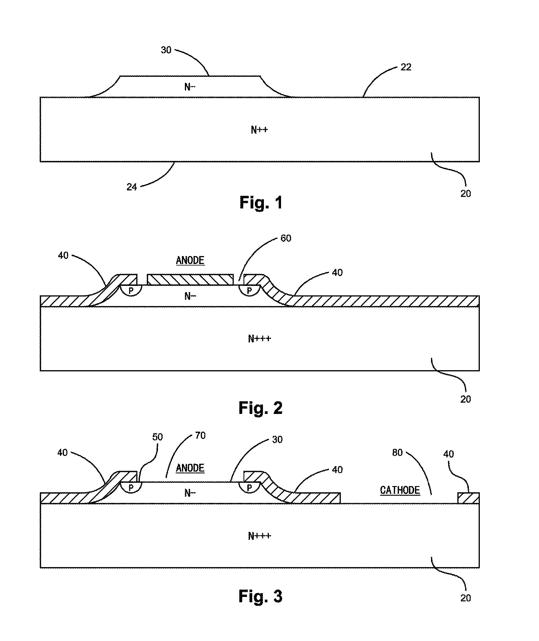 Low profile Schottky barrier diode for solar cells and solar panels and method of fabrication thereof