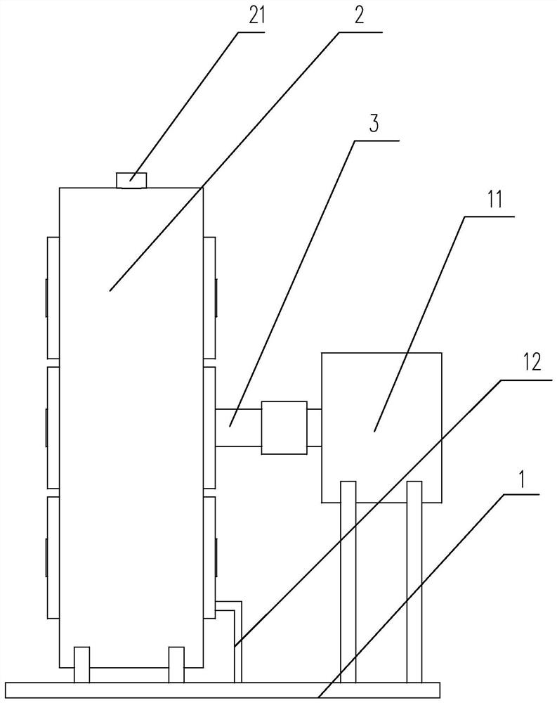 Test device for detecting dynamic oil leakage of bearing