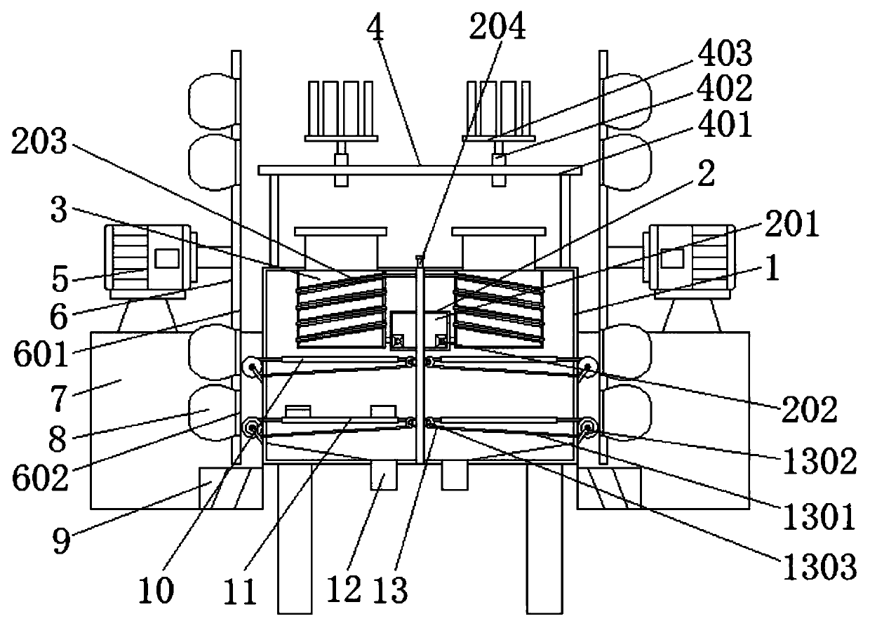 Packagable frozen chicken and duck dicing device and packaging method