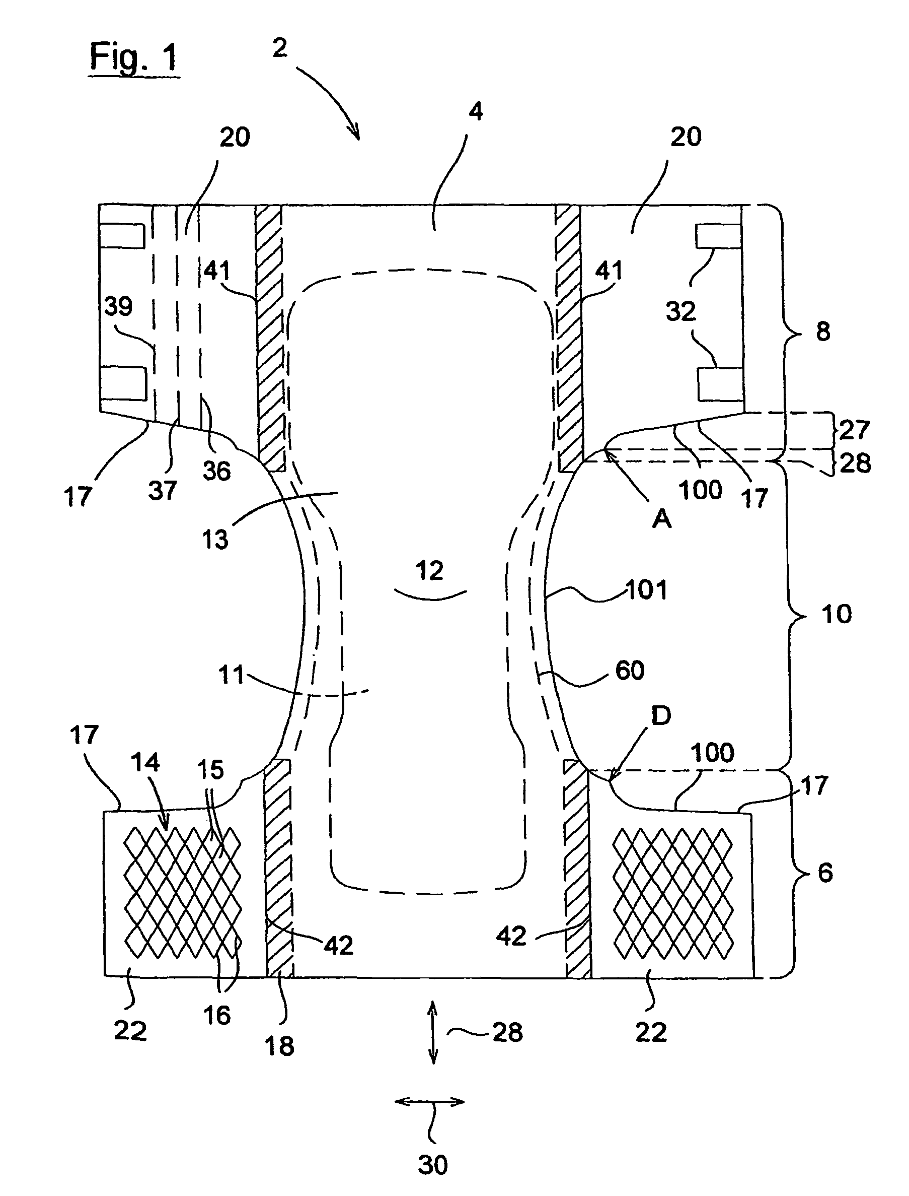 Method of forming an absorbing disposable incontinence diaper