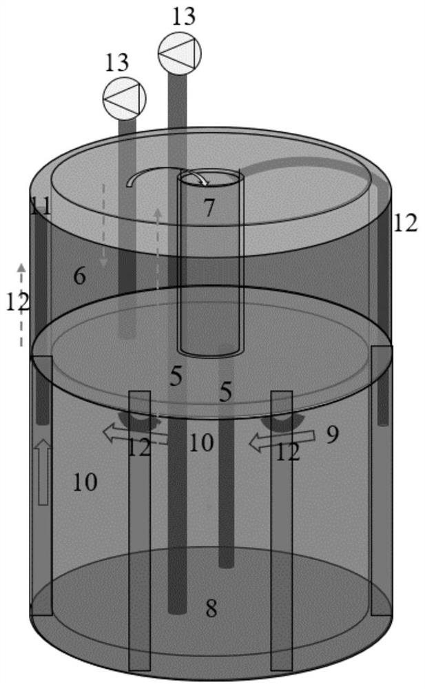 Cyclic reversible hydrogen storage and production system for sodium borohydride alkali liquor