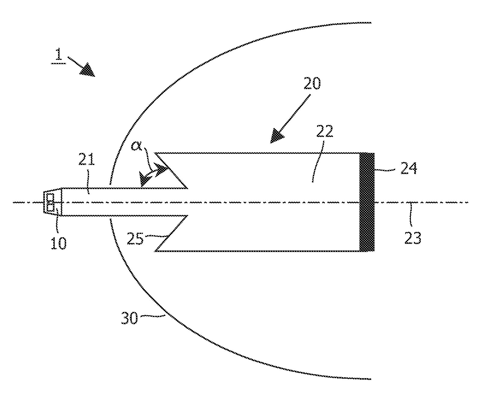 Illumination device comprising a light source and a light-guide