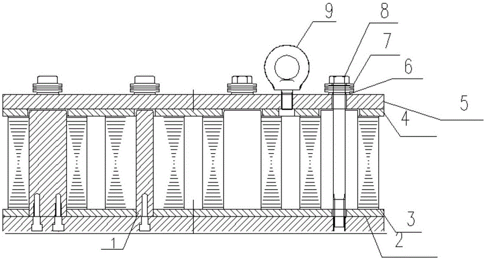 Lamination device and lamination method for stator core of direct drive permanent magnet generator