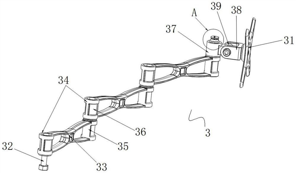 Position-adjustable positioning support for underground wireless AP