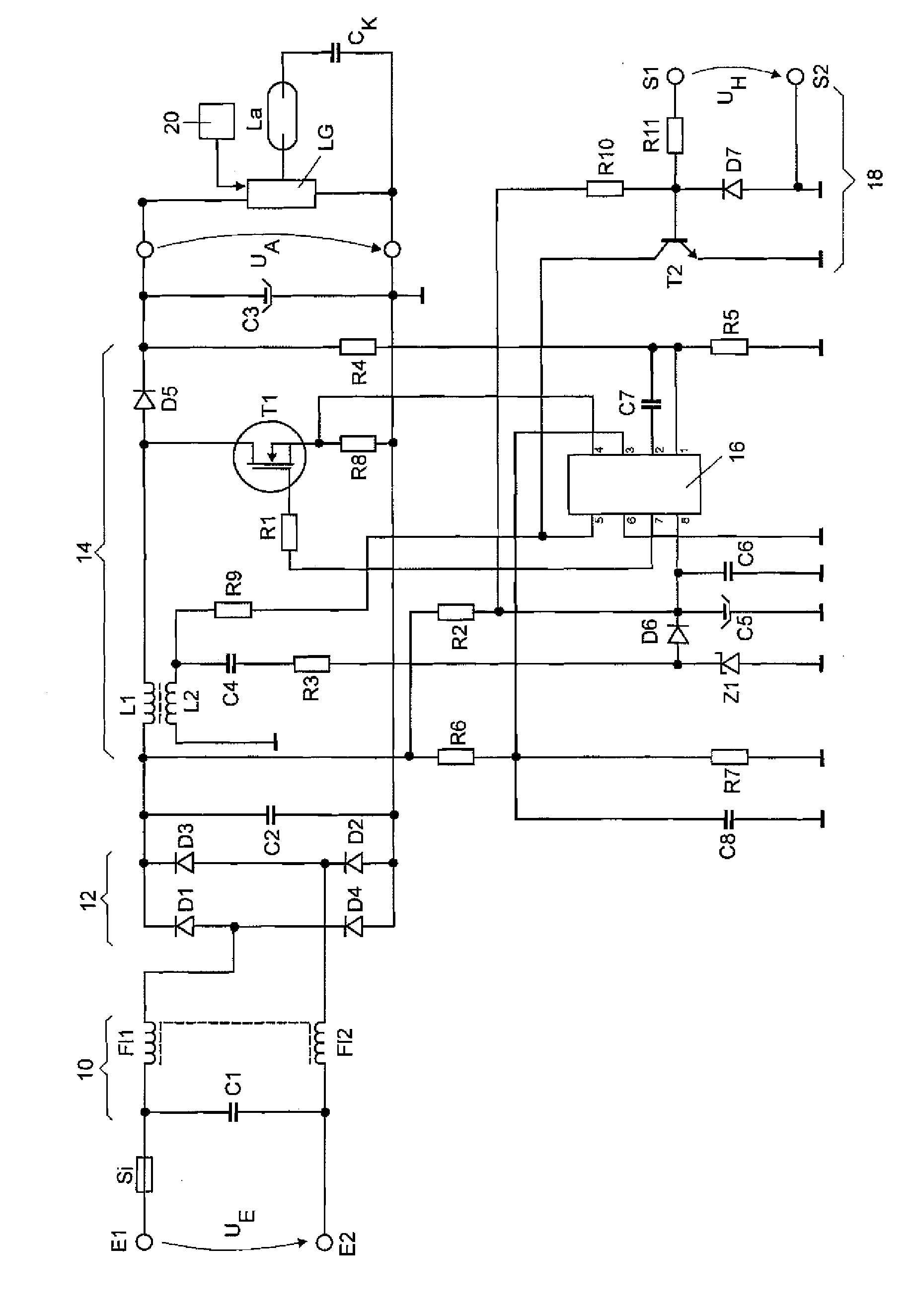 Circuit Arrangement and Method for Operating a Discharge Lamp with Preheatable Electrodes